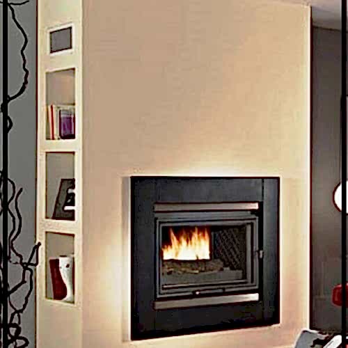 Düz Duvar Şömine 48